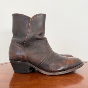 Boulet Mens Ranch Hand Tan Western Cowboy Boot | US 8.5